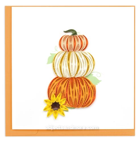 Stacked Pumpkins by QUILLING CARD
